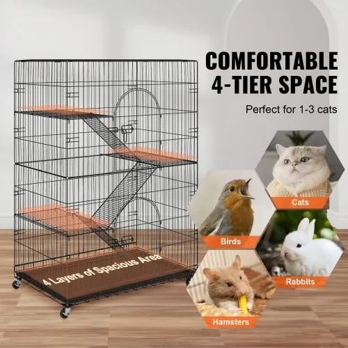 Grote caviakooi voor binnen, frettenkooi, kooi voor kleine dieren, gemakkelijk schoon te maken, prachtig uiterlijk, eenvoudig te monteren, eenvoudig schoon te maken, verschillende maten (Size : 107