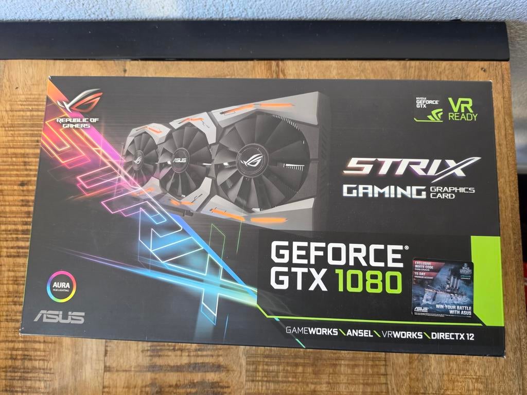 ASUS ROG Strix GeForce GTX 1080 Gaming Videokaart, Computers en Software, Videokaarten, Ophalen, PCI-Express 3, HDMI, Nvidia