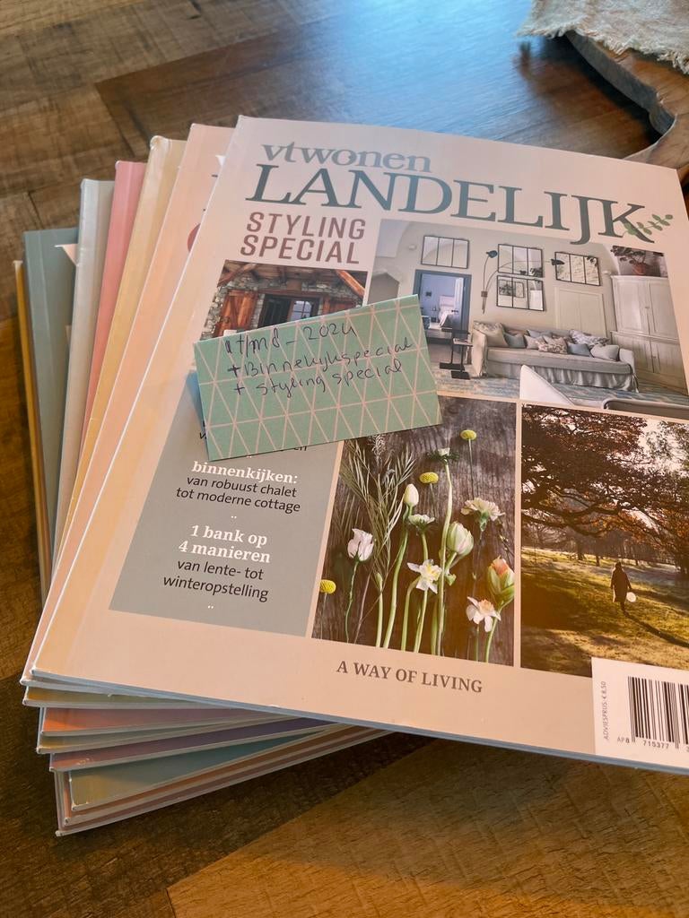 Magazines VT Wonen Landelijk 2024, Boeken, Tijdschriften en Kranten, Ophalen of Verzenden, Zo goed als nieuw, Overige typen