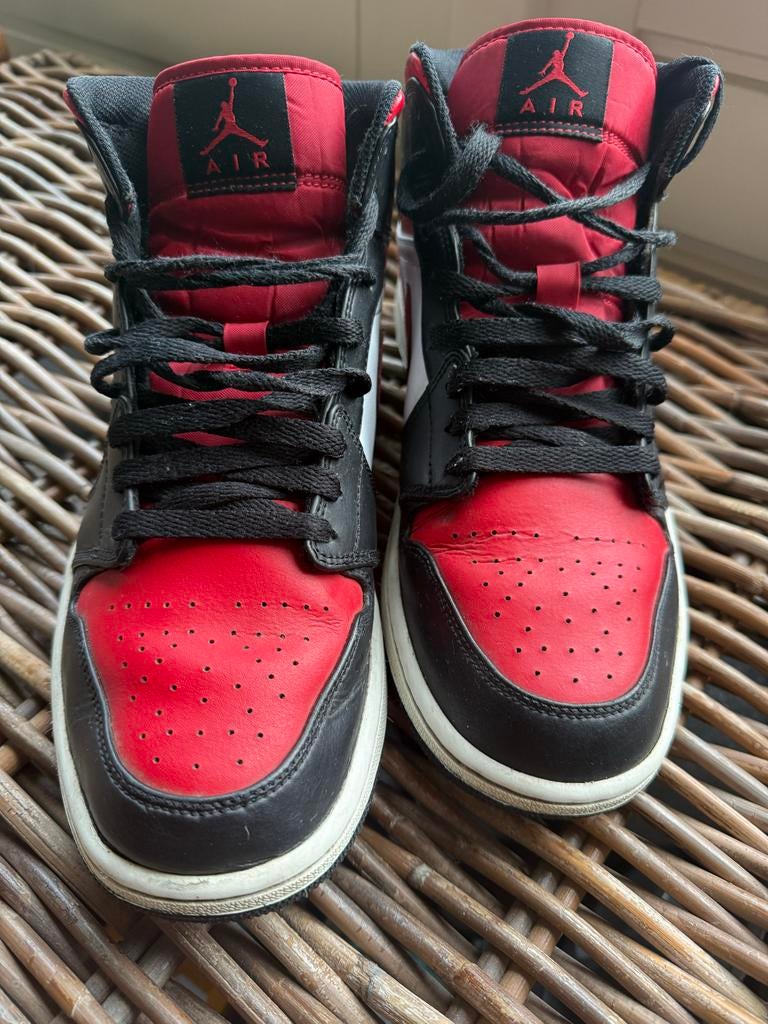 Nike Air Jordan 1 Mid sneakers maat 44.5/nieuwstaat, Kleding | Heren, Schoenen, Zwart, Ophalen of Verzenden, Sneakers of Gympen