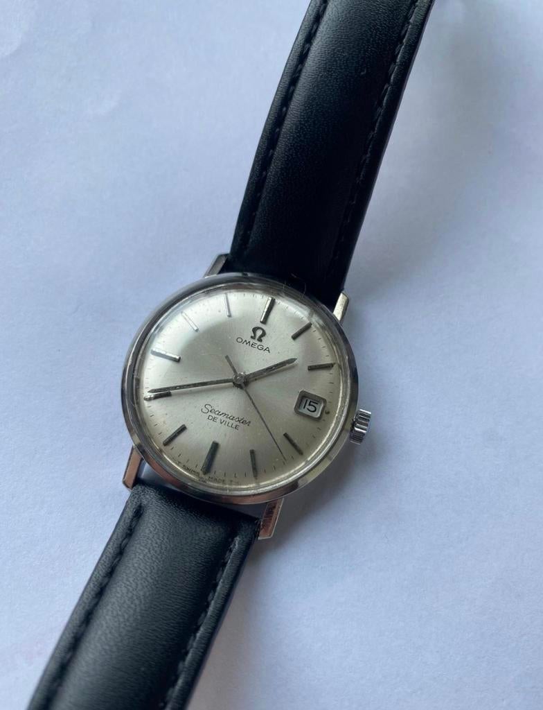 Omega Seamaster De Ville handopwind uurwerk 136.010, Ophalen, Leer, Omega