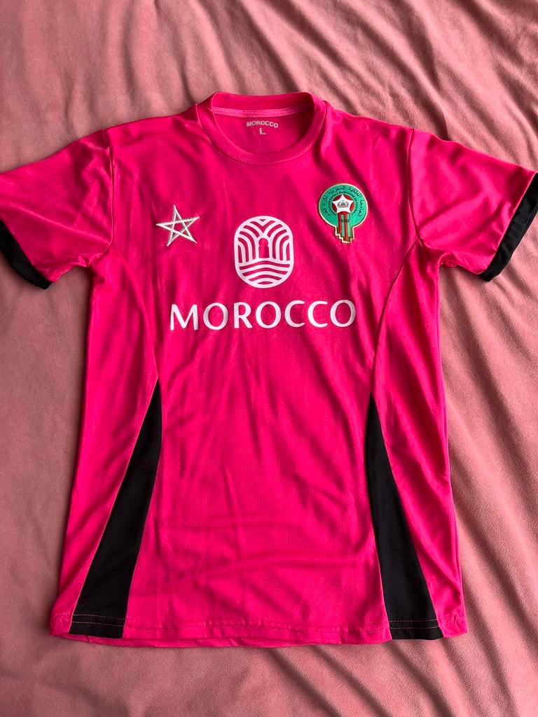 Marokko voetbalshirt roze, Maat S, Ophalen of Verzenden, Nieuw, Shirt