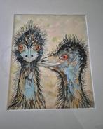 Ingelijste poster "De Emoes", Ophalen