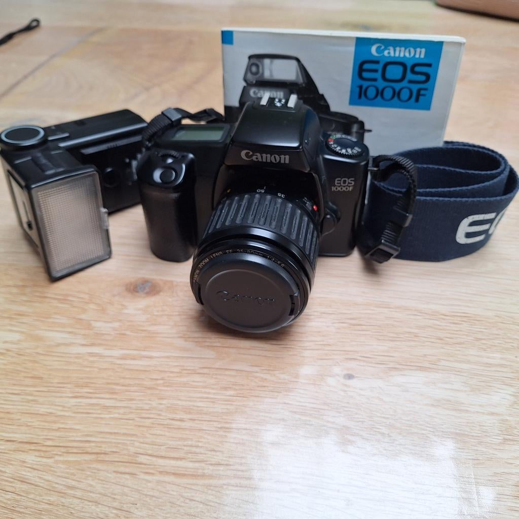 Canon EOS 1000F spiegelreflexcamera met flitser, Audio, Tv en Foto, Fotocamera's Analoog, Ophalen of Verzenden, Gebruikt, Spiegelreflex