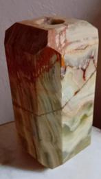 Onyx vaas steen hoog 20cm breed 10cm, Ophalen of Verzenden