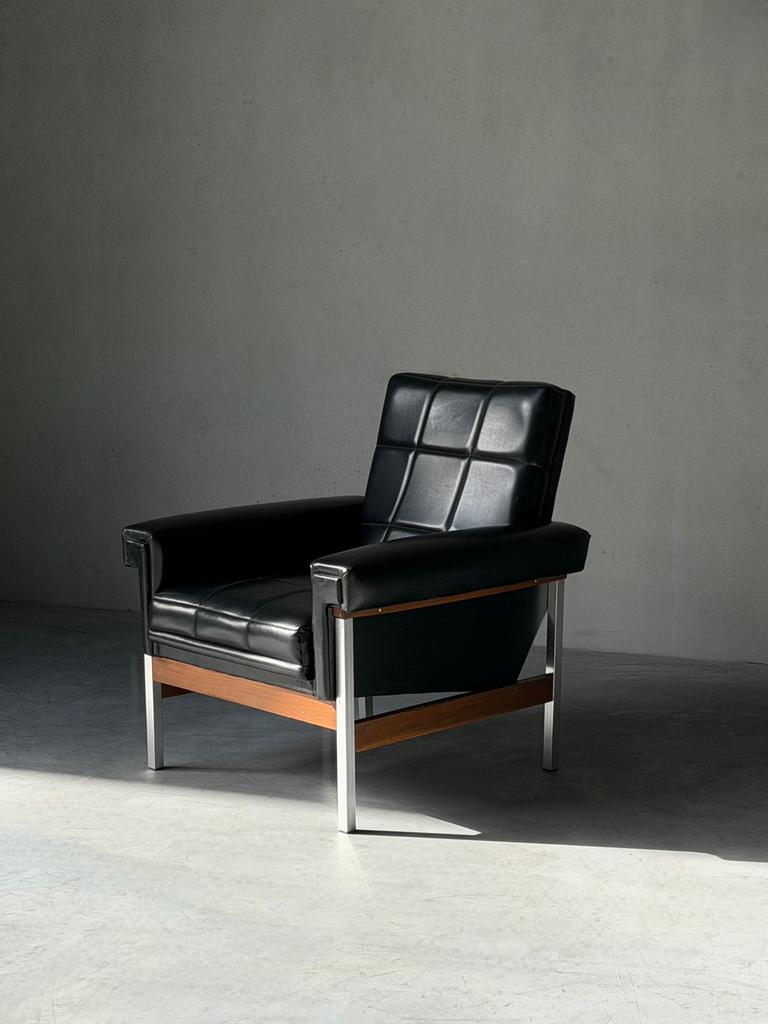 Vintage Mid-Century Rob Parry fauteuil, Ophalen, Zo goed als nieuw, 75 tot 100 cm, 50 tot 75 cm