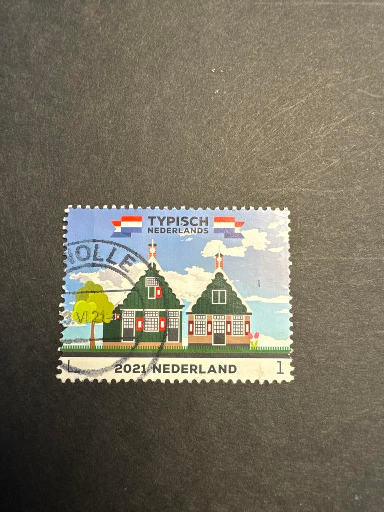 NVPH 3920 Typisch Nederlands postzegel 2021 - Gestempeld, Ophalen of Verzenden, Na 1940, Gestempeld