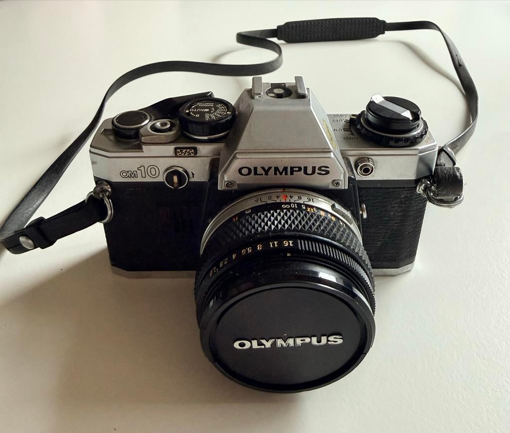 Olympus OM10 Vintage Spiegelreflexcamera, Audio, Tv en Foto, Fotocamera's Analoog, Ophalen, Gebruikt, Spiegelreflex, Olympus