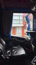 Set zij gordijen grijs alcantara met blauw pluche, Auto-onderdelen, Ophalen of Verzenden, Gebruikt