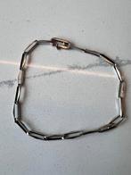 VINTAGE ZILVEREN CLOSED FOREVER PEPERCLIP ARMBAND, Sieraden, Tassen en Uiterlijk, Armbanden, Ophalen of Verzenden, Zo goed als nieuw