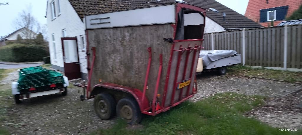 Paardentrailer met kenteken, Ophalen, Gebruikt