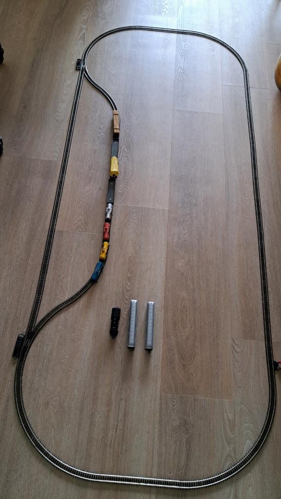 ROKAL rails met trafo, besturing, locomotief en wagons, Hobby en Vrije tijd, Ophalen, Gebruikt, Gelijkstroom, Overige merken