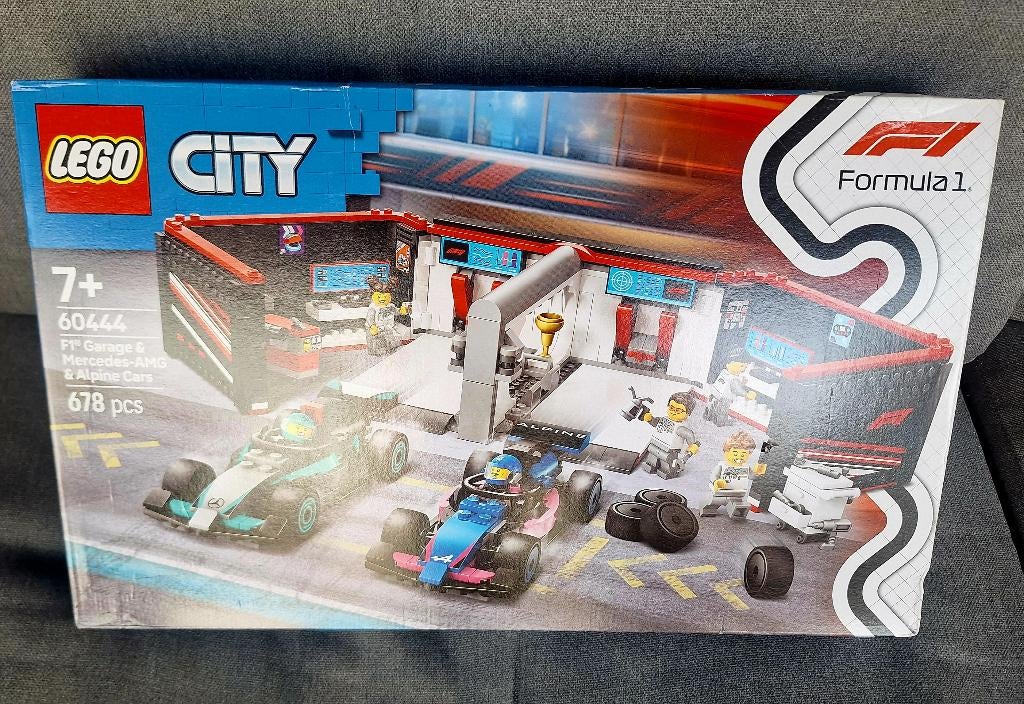 LEGO City 60444 F1 Garage met Mercedes/Alpine <>NIEUW<>, City, Nieuw, Ophalen of Verzenden, Complete set