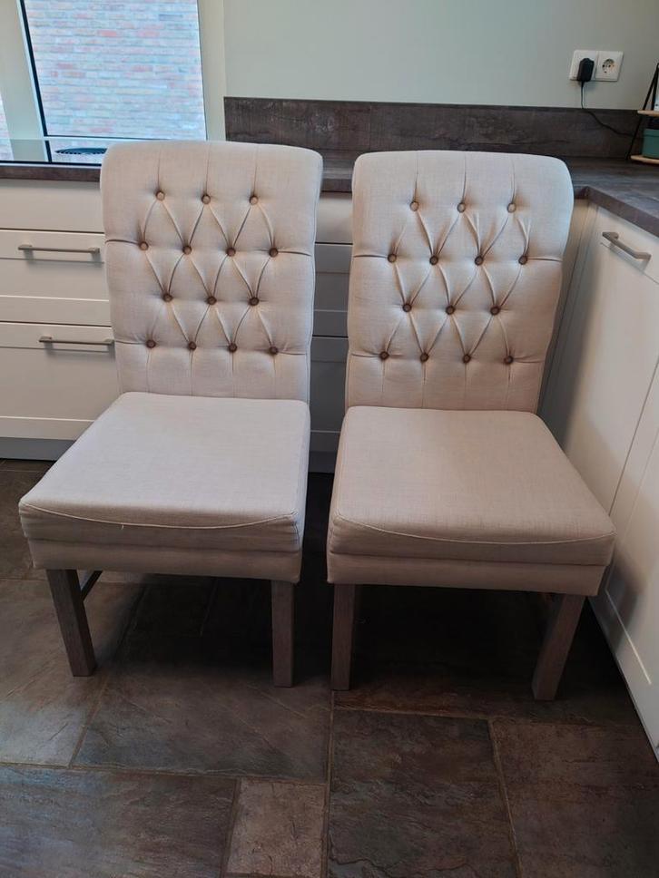 Set van 4 landelijke eetkamerstoelen, Huis en Inrichting, Stoelen, Ophalen