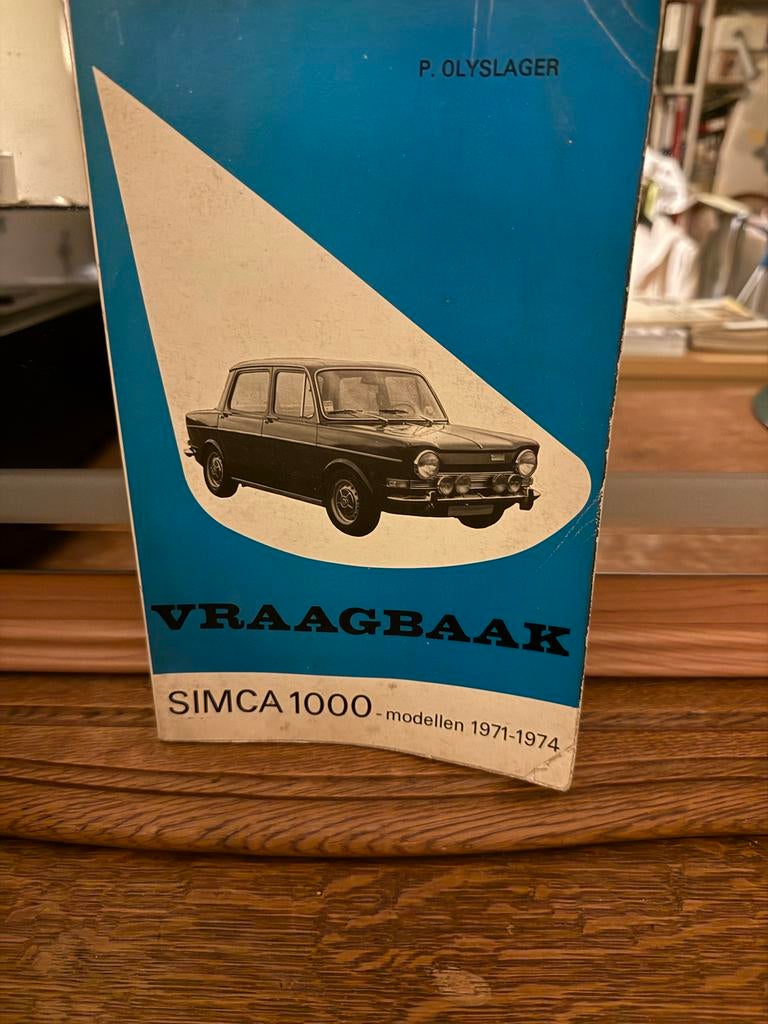 Vraagbaak Simca 1000 modellen 1971-1974 P. Olyslager, Ophalen of Verzenden