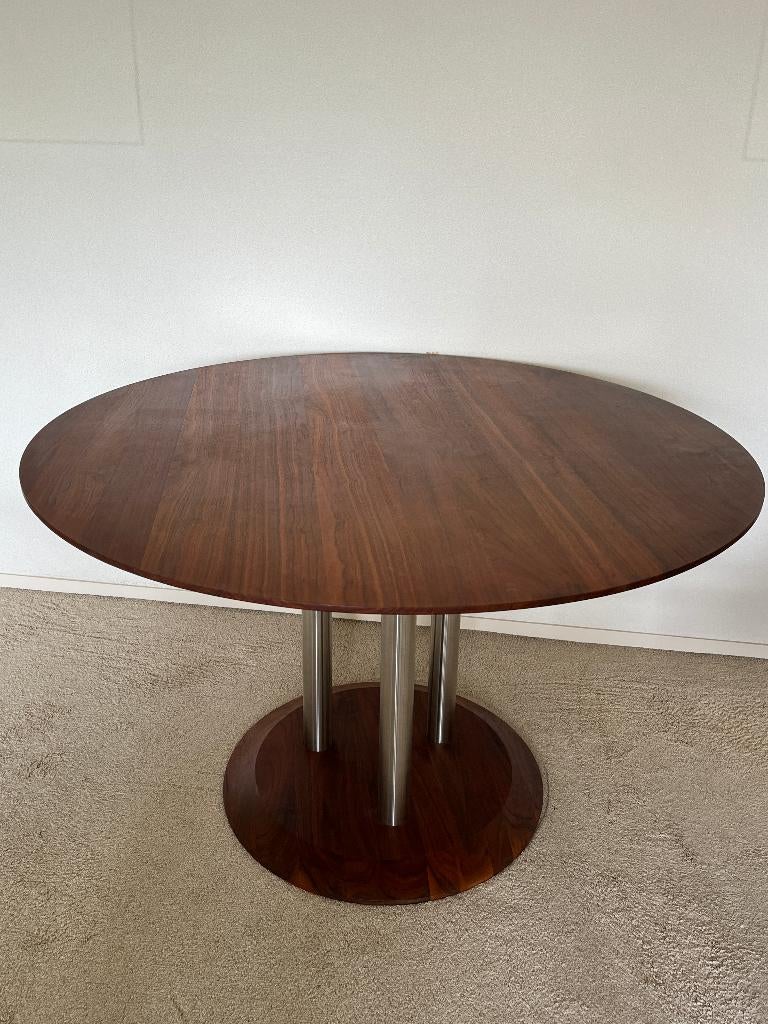 Leolux Trias tafel, Huis en Inrichting, Tafels | Eettafels, Ophalen, Gebruikt, 100 tot 150 cm, Rond