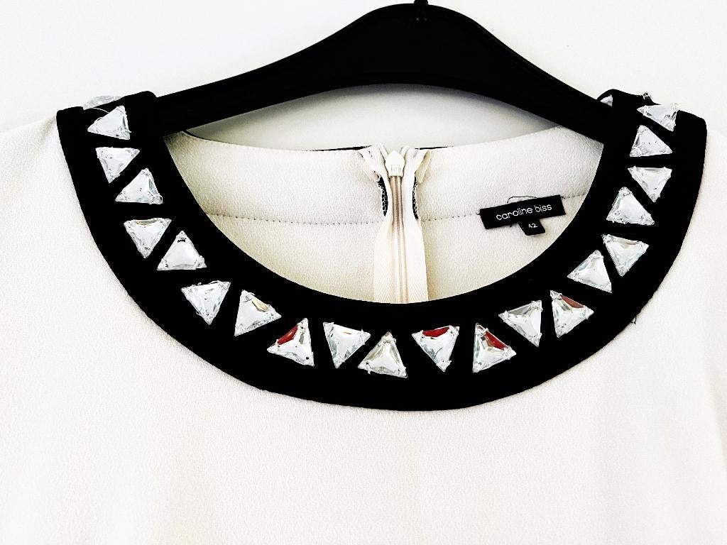 elegant jurkje van Caroline Biss maatje 40, Maat 38/40 (M), Wit, Ophalen of Verzenden, Zo goed als nieuw