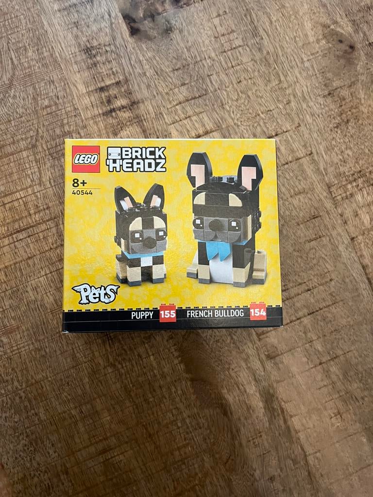 Lego 40544 Brickheadz Pets French Bulldog 154 Puppy 155, Ophalen of Verzenden, Nieuw, Complete set, Lego