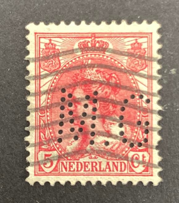 Perfin MG in nvph 60, Verzenden