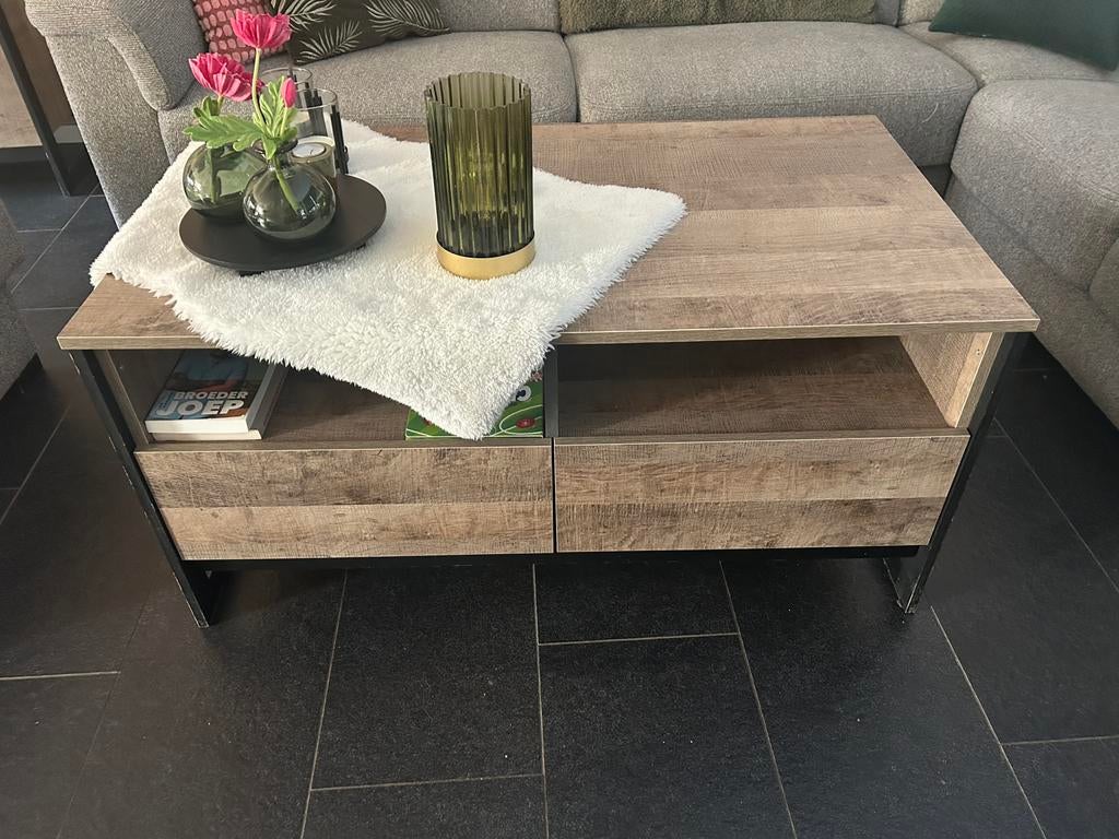 Meubelset, Huis en Inrichting, Tafels | Salontafels, Ophalen, 75 cm of meer, Rechthoekig, Overige houtsoorten