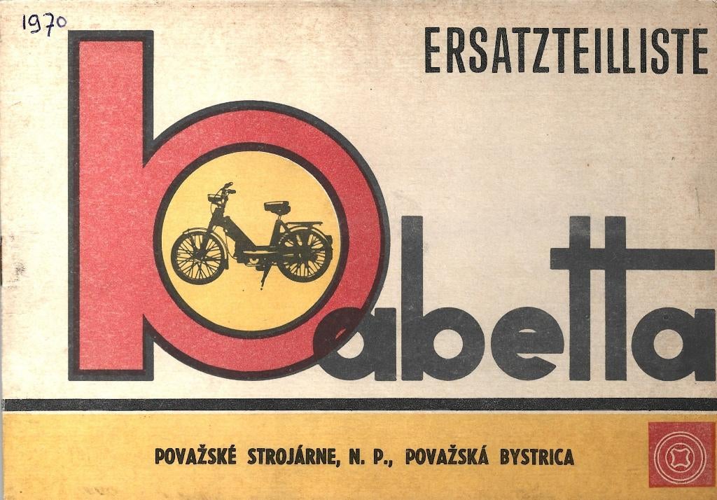 Jawa Babetta onderdelenlijst Ersatzteilliste (1621zj), Fietsen en Brommers, Ophalen of Verzenden, Zo goed als nieuw