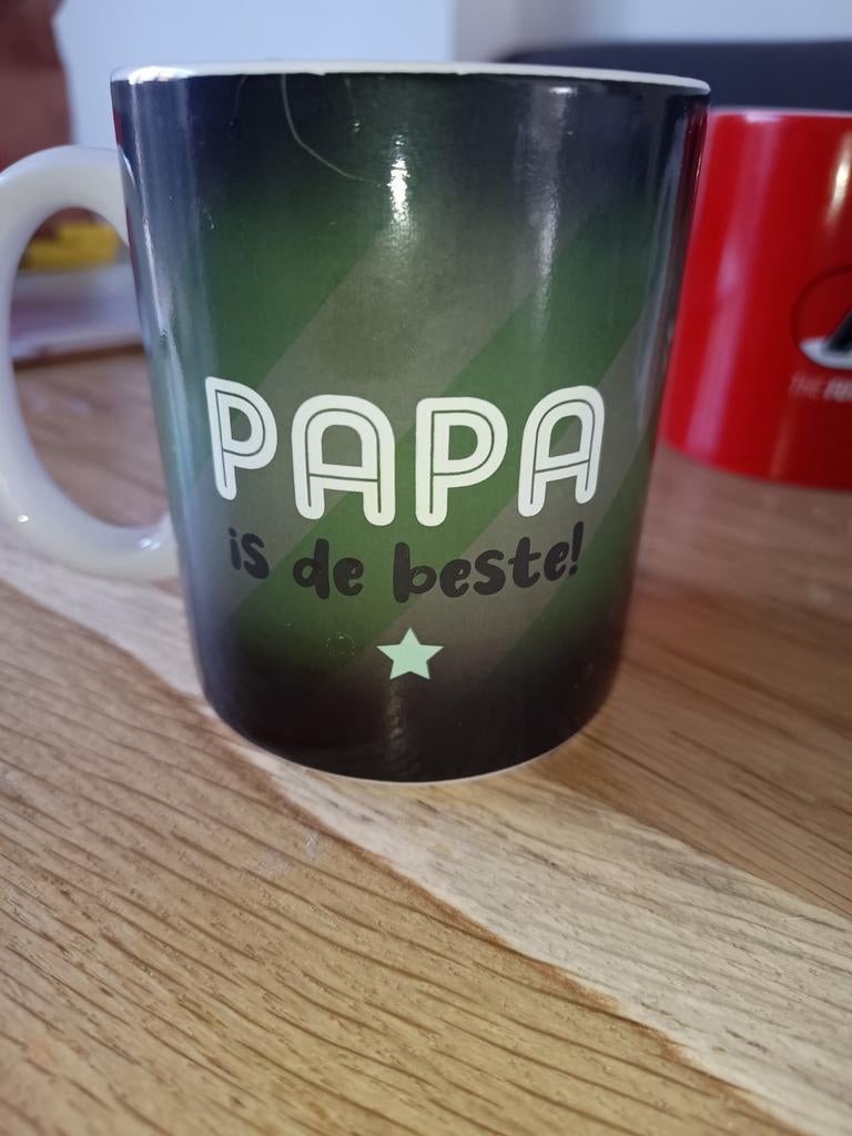 Magische Papa Mok - Tekst verandert met warmte, Ophalen of Verzenden, Nieuw, Zwart, Steen/keramiek