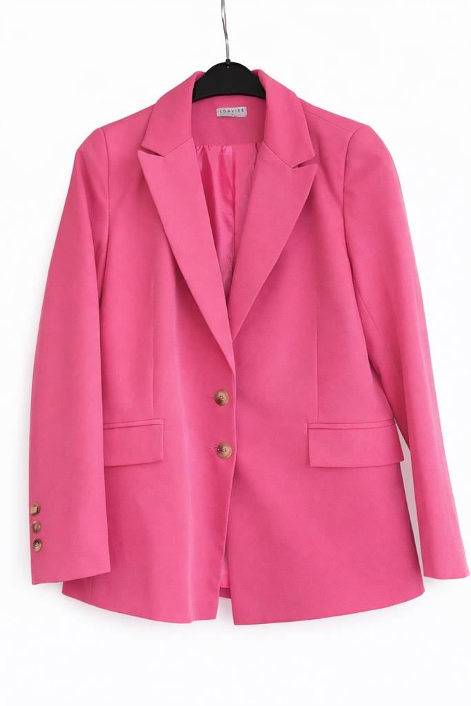 Roze blazer Loavies, Maat 38/40 (M), Ophalen of Verzenden, Zo goed als nieuw, Jasje