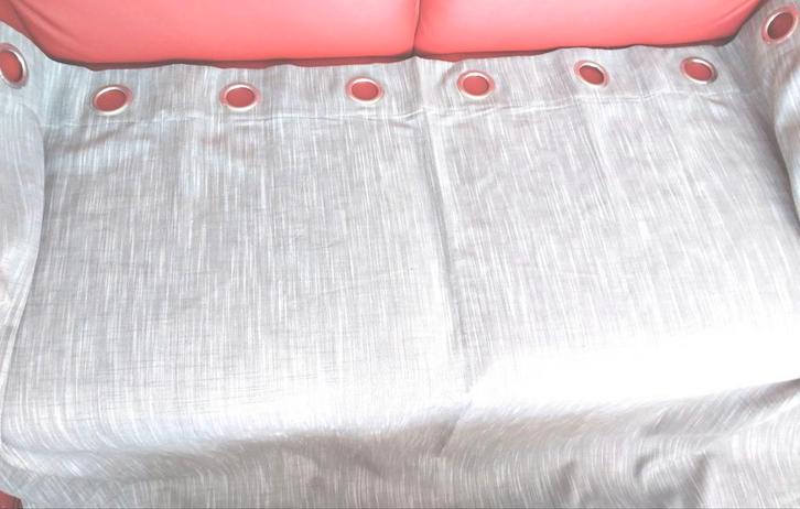 5 Stuks lichtgrijze inbetween van 258 cm hoog en 140 cm br, Huis en Inrichting, Stoffering | Gordijnen en Lamellen, Zo goed als nieuw