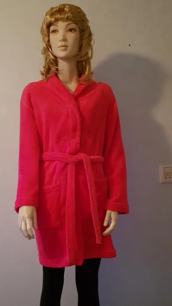 Comfortabele roze badjas met ceintuur, Ophalen of Verzenden, Zo goed als nieuw