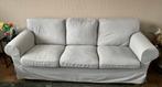 Ikea ektorp bank greige (gijs/beige), Huis en Inrichting, Banken | Bankstellen, Ophalen, Driepersoons, 75 tot 100 cm, Zo goed als nieuw
