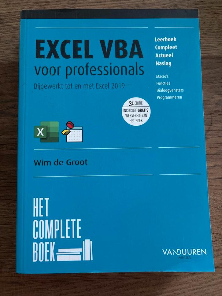 Boek Excel VBA voor professionals - Bijgewerkt tot Excel 201, Boeken, Informatica en Computer, Gelezen, Software, Ophalen of Verzenden
