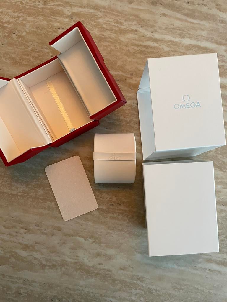 Omega horloge doos, Polshorloge, Overige materialen, Nieuw, Ophalen of Verzenden