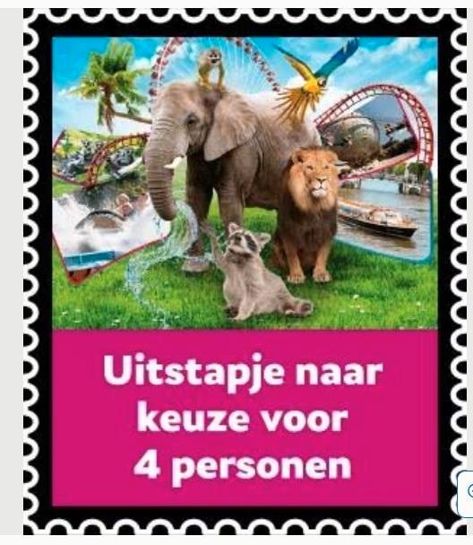 postcodeloterij uitstapje 4 personen, Tickets en Kaartjes, Kortingen en Cadeaubonnen, Drie personen of meer, Pretpark, Cadeaubon