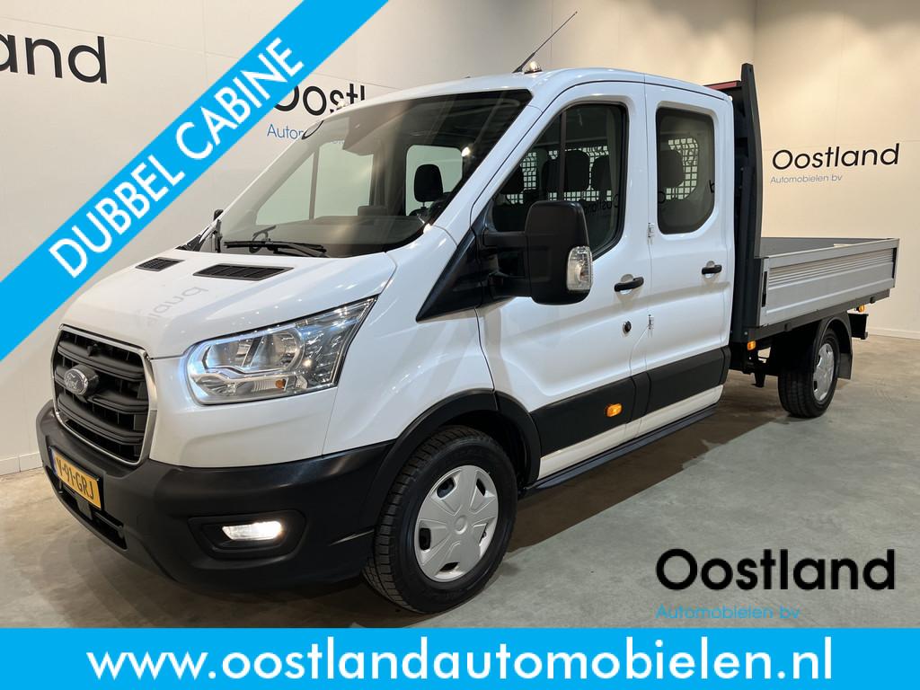Ford Transit 2.0 TDCI L3H1 130 PK DC Dubbel Cabine Trend Ope, Voorwielaandrijving, 4 cilinders, Met garantie (alle), Wit