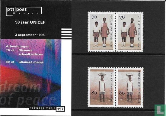 Postzegelmapje M157 Unicef 1996 NL, Ophalen of Verzenden