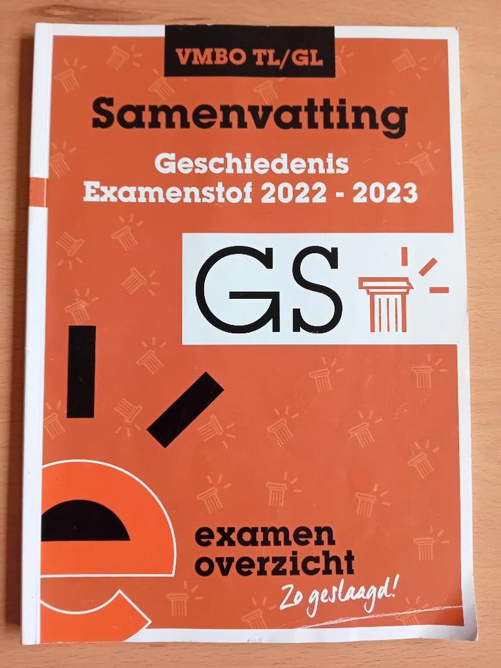 Examen Samenvatting Geschiedenis en Biologie VMBO, Boeken, Schoolboeken, Zo goed als nieuw, Geschiedenis, VMBO, Ophalen of Verzenden