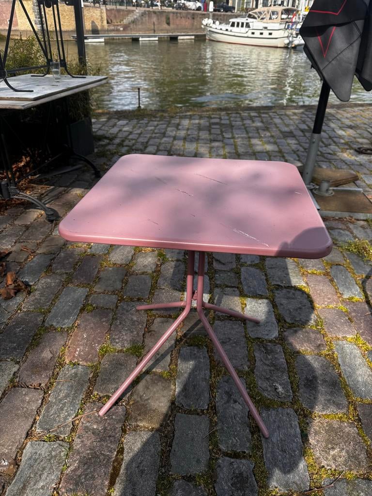 Terrasmeubels Horeca - Stoelen en Tafels, Tuin en Terras, Tuintafels, Ophalen, Gebruikt, Rechthoekig, Metaal