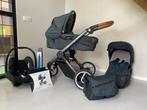 Mutsy Evo kinderwagen compleet blauw, Ophalen, Gebruikt, Combiwagen, Mutsy