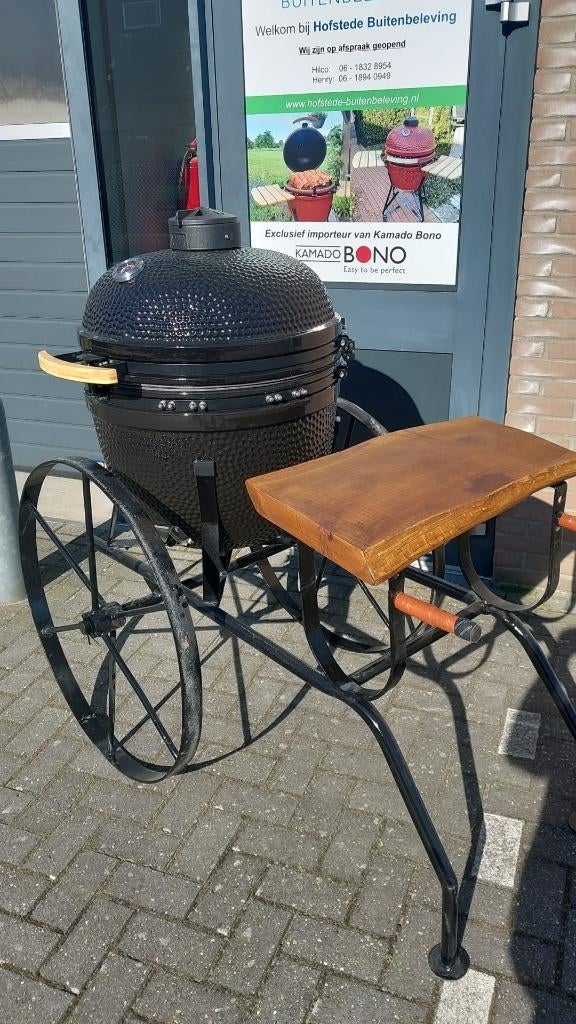 Unieke, Vintage Kamado Kruiwagen – Handgemaakt & Exclusief, Info@hofstede-buitenbeleving.nl, Hofstede, Met accessoires, Wethouder Hulsstraat 1-15 te Staphorst