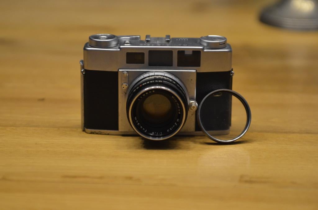 olympus 35-S rangefinder camera, Ophalen of Verzenden, Gebruikt, Compact, Olympus