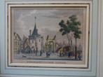 gravure kleur Schreierstoren Amsterdam, ophaalbrug Bendorp, Antiek en Kunst, Kunst | Etsen en Gravures, Verzenden