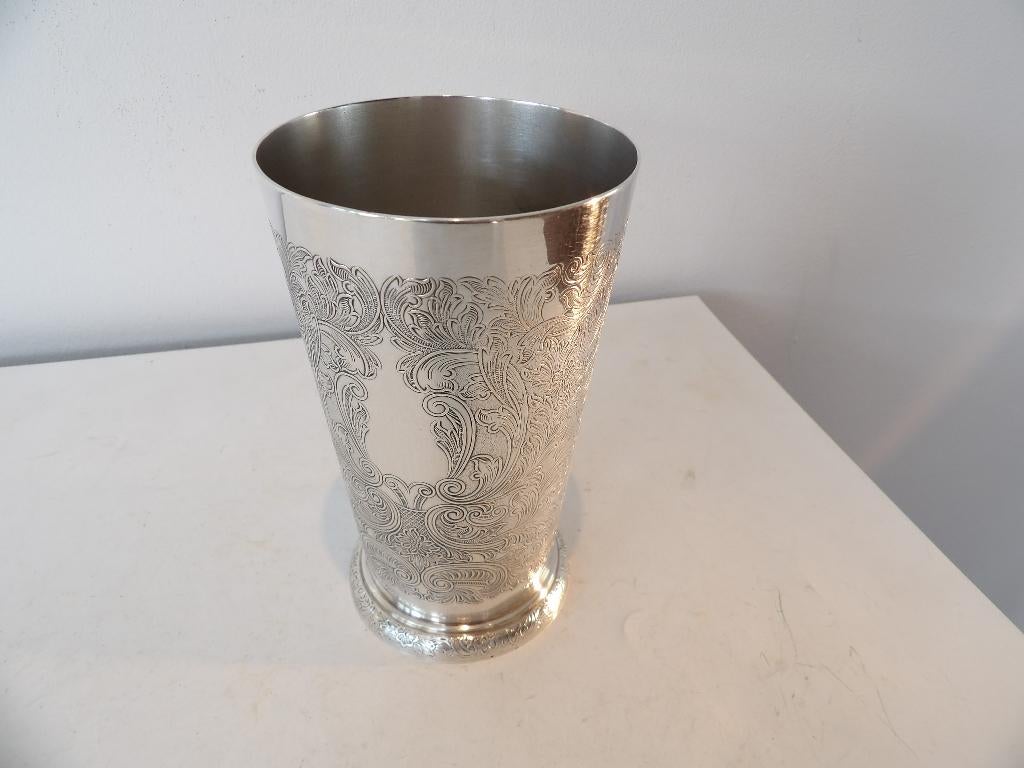 Beker Mint Julep Verzilverd, Barker Ellis, Antiek en Kunst, Antiek | Goud en Zilver, Ophalen of Verzenden