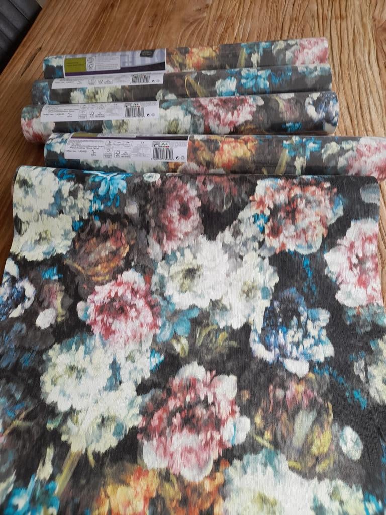 Vliesbehang Oude Meesters Bloemen Faded, Ophalen of Verzenden, 10 tot 25 m²