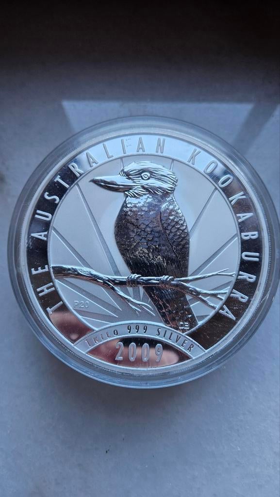 1 kilo kookaburra 2009, Postzegels en Munten, Edelmetalen en Baren, Ophalen of Verzenden, Zilver