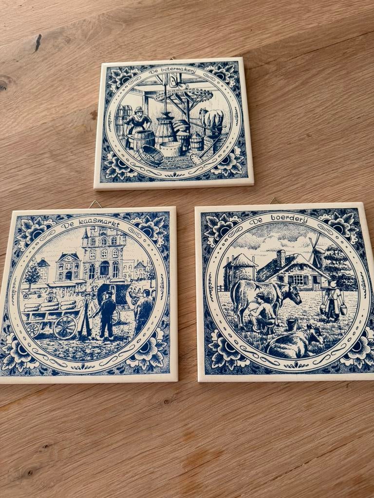 Wandtegels, Royal Mosa 3x, Antiek en Kunst, Ophalen of Verzenden