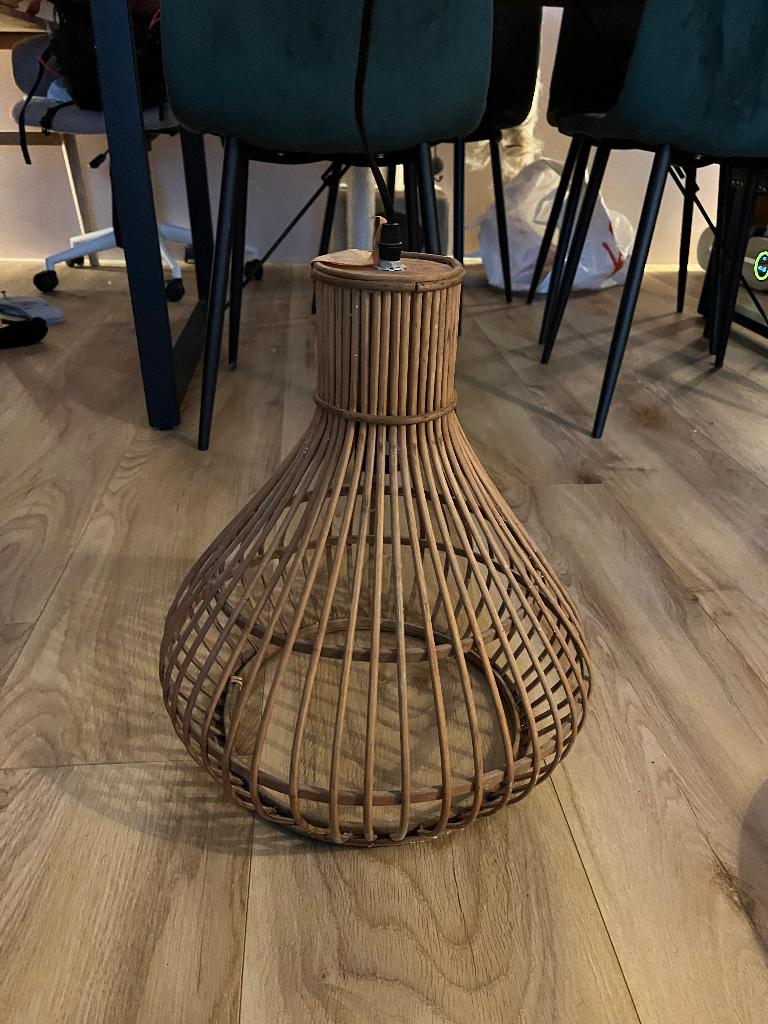Lampenkap rotan Xenos, Gebruikt, 25 tot 50 cm, Rond, Ophalen of Verzenden