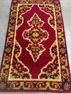 Handgeknoopt loper 60cm x 100cm zachte scheerwol orient wol, Gebruikt, 100 tot 150 cm, Groen, Handgemaakte loper scheerwol zacht vloerkleed orient