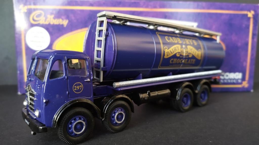 Foden Fg Cylindrical Tanker Cadbury Chocolade Corgi Pol, Corgi@corgi.co.uk, Nieuw, Corgi Classics ltd, Corgi