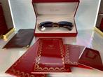 Cartier C Decor ferret Bubinga wood met 22k goud verguld, Overige merken, Zonnebril, Overige kleuren, Ophalen of Verzenden