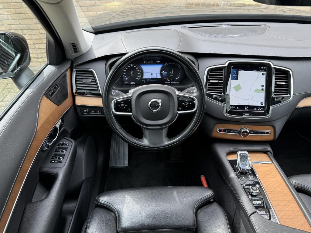 Volvo XC90 2.0 T8 390pk Inscription AWD | 7-persoons | Panor, Gebruikt, Euro 6, 7 stoelen, Zwart